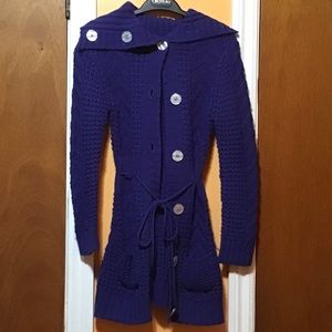 Blue Wool Coat